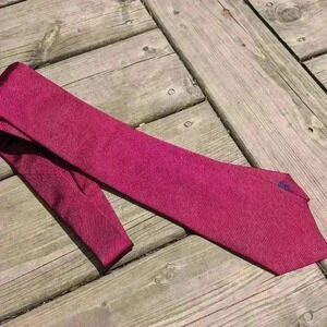 Vintage Neiman Marcus red silk  tie